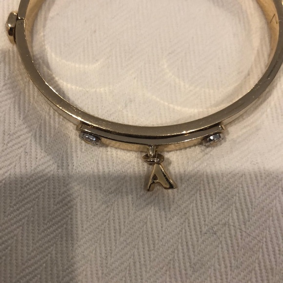 Henri Bendel “A” Initial Bangle - Picture 1 of 4